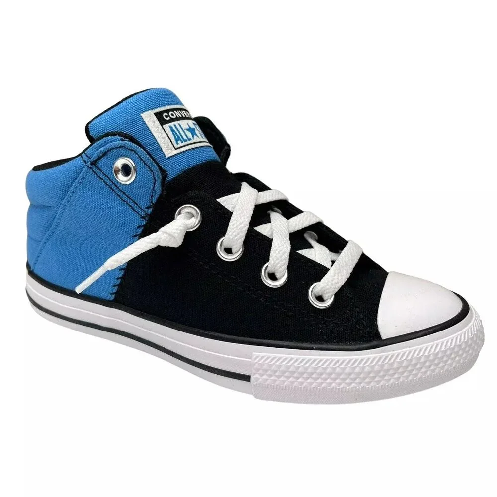 Converse Chuck Taylor All Star Youth Boy's Slip on Shoes Size 1 Royal Blue/Black